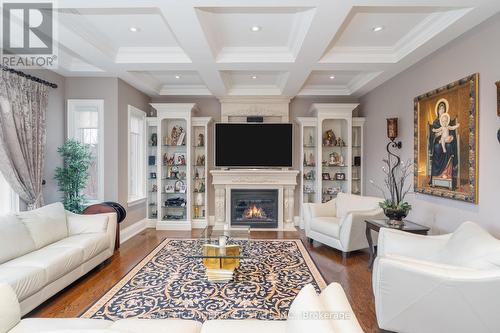 2513 Sharon Crescent, Mississauga (Erindale), ON - Indoor Photo Showing Living Room With Fireplace