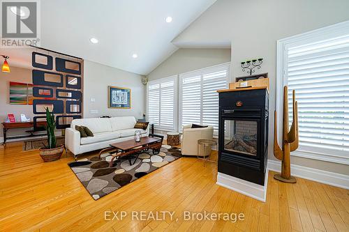 2884 Sunnydale Lane, Ramara (Brechin), ON - Indoor Photo Showing Living Room With Fireplace