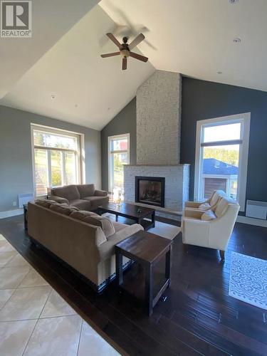 12 Tolt Road, Marystown, NL - Indoor Photo Showing Living Room With Fireplace