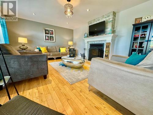 8 Ridgewood Drive, Lewisporte, NL - Indoor Photo Showing Living Room With Fireplace