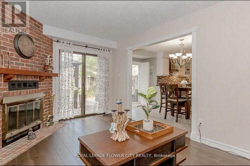 14 Hallen Road, Brampton (Fletcher'S West), ON - Indoor Photo Showing Living Room With Fireplace