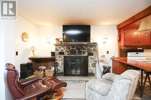 99 Heyden Lake Rd, Aweres Township, ON - Indoor Photo Showing Living Room With Fireplace