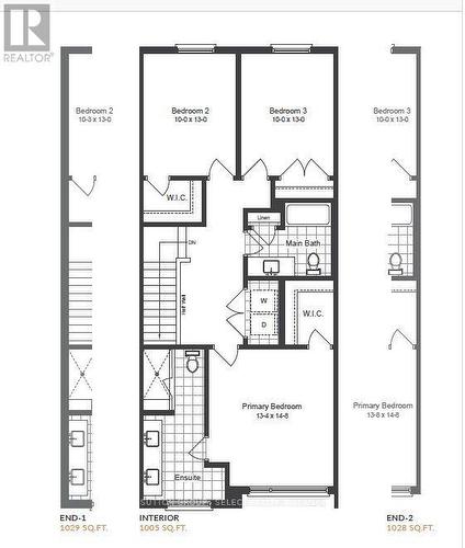 Second Level Floor Plan - 149 - 1965 Upperpoint Gate, London, ON 