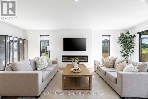 2419 Black Rail Terrace S, London, ON - Indoor Photo Showing Living Room With Fireplace