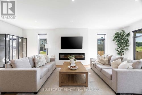 2419 Black Rail Terrace S, London, ON - Indoor Photo Showing Living Room With Fireplace