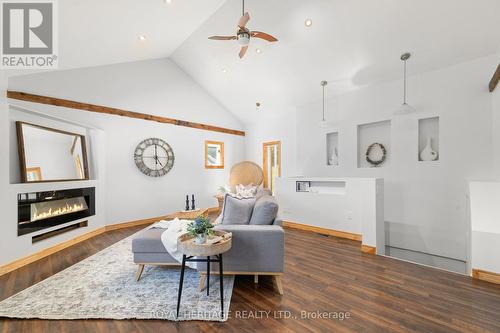 53 Church Street, Trent Hills (Warkworth), ON - Indoor Photo Showing Living Room With Fireplace