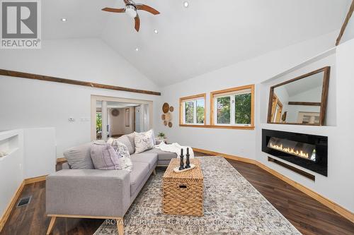 53 Church Street, Trent Hills (Warkworth), ON - Indoor Photo Showing Living Room With Fireplace