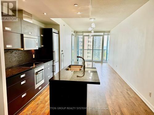 1807 - 88 Park Lawn Road, Toronto (Mimico), ON - Indoor Photo Showing Kitchen With Double Sink