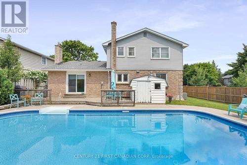 1020 Flintlock Road, London, ON - Outdoor With In Ground Pool