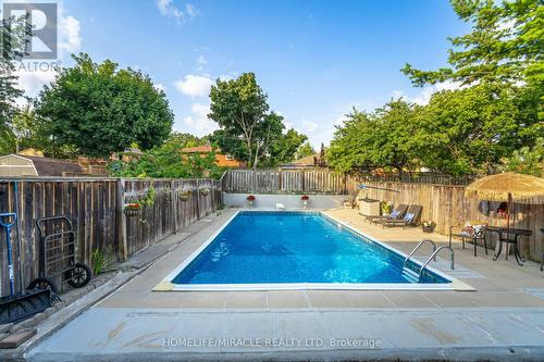 3633 Anniversary Road, Mississauga (Erindale), ON - Outdoor With In Ground Pool With Backyard