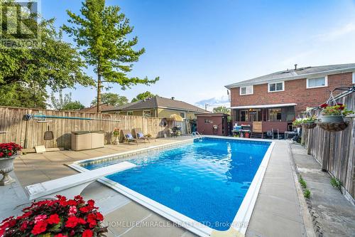 3633 Anniversary Road, Mississauga (Erindale), ON - Outdoor With In Ground Pool With Backyard With Exterior