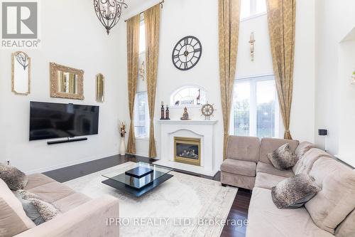 56 Gentle Fox Drive, Caledon, ON - Indoor Photo Showing Living Room With Fireplace