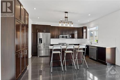 408 Golden Springs Drive, Ottawa, ON - Indoor Photo Showing Kitchen With Stainless Steel Kitchen With Upgraded Kitchen