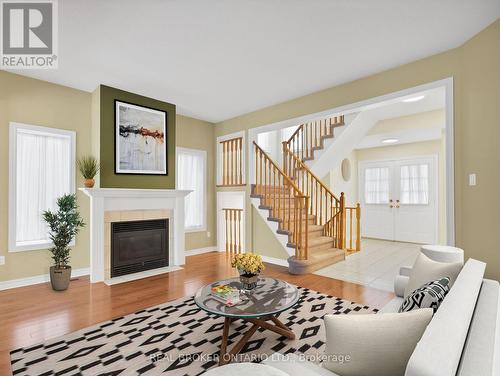 42 Cedarhurst Drive, Richmond Hill (Devonsleigh), ON - Indoor Photo Showing Living Room With Fireplace