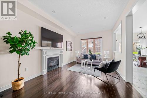 876 Black Cherry Drive, Oshawa (Taunton), ON - Indoor Photo Showing Living Room With Fireplace