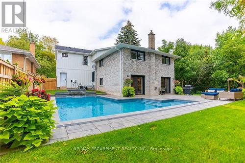 3410 Spruce Avenue, Burlington (Roseland), ON - Outdoor With In Ground Pool With Backyard With Exterior