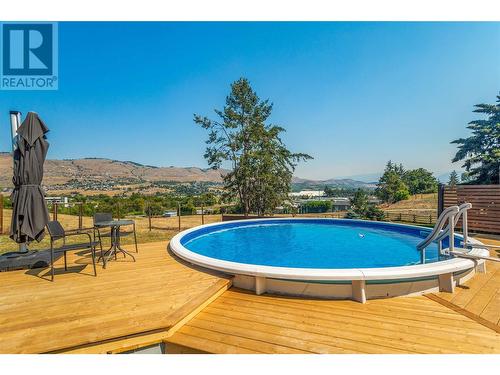 7005 Longacre Drive, Vernon, BC - Outdoor With Above Ground Pool With Backyard