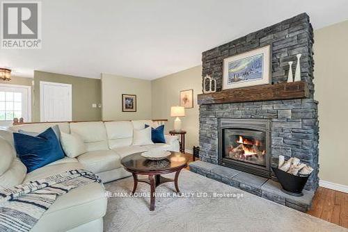 9358 Cherry Lane, Hamilton Township (Baltimore), ON - Indoor Photo Showing Living Room With Fireplace