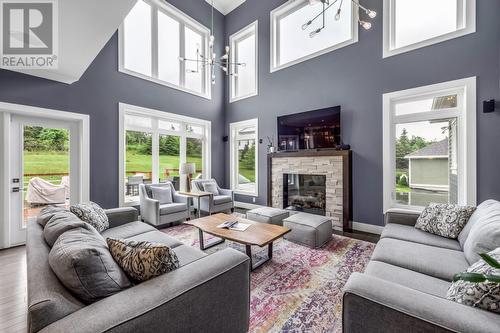 10 Larkspur Lane, Portugal Cove-St. Philip'S, NL - Indoor Photo Showing Living Room With Fireplace