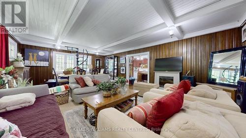 999 Lake Drive E, Georgina, ON - Indoor Photo Showing Living Room With Fireplace