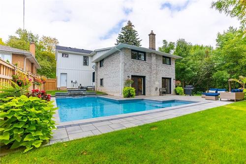 3410 Spruce Avenue, Burlington, ON - Outdoor With In Ground Pool With Backyard With Exterior