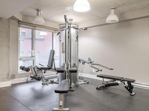 Exercise room - 608-1205 Rue Mackay, Montréal (Ville-Marie), QC - Indoor Photo Showing Gym Room