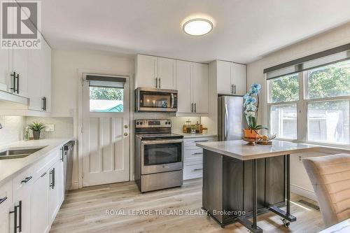 70 Charles Street, London, ON - Indoor Photo Showing Kitchen With Double Sink With Upgraded Kitchen