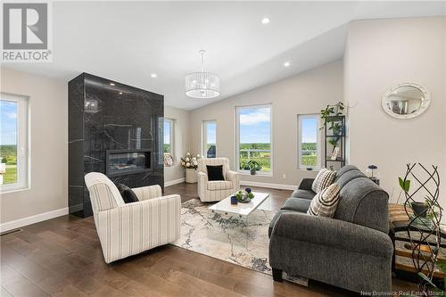 8 Irishview, Irishtown, NB - Indoor Photo Showing Living Room With Fireplace