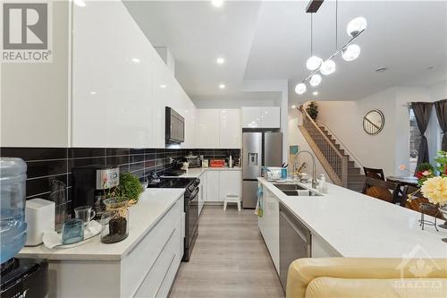 133 Duford Street Unit#A, Ottawa, ON - Indoor Photo Showing Kitchen With Double Sink