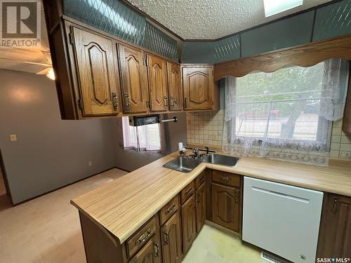 65 Bellamy Avenue, Birch Hills, SK - Indoor Photo Showing Kitchen With Double Sink