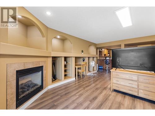 766 Denali Drive, Kelowna, BC - Indoor Photo Showing Living Room With Fireplace