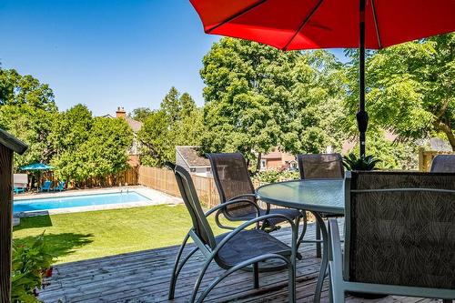 58 Hillcrest Avenue, Hamilton, ON - Outdoor With In Ground Pool With Deck Patio Veranda