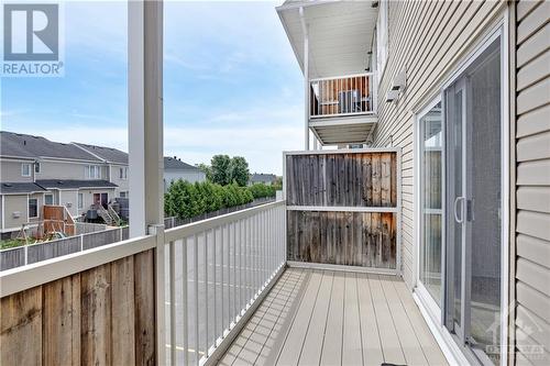 Balcony off kitchen - 202 Chapman Mills Drive, Ottawa, ON - Outdoor With Balcony With Exterior