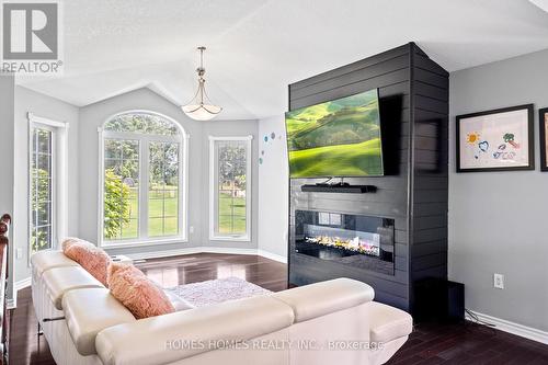 5183 Sherkston Road, Port Colborne (Sherkston), ON - Indoor Photo Showing Living Room With Fireplace