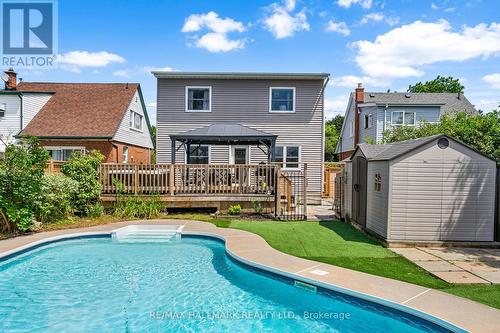 54 Tower Drive, Toronto (Wexford-Maryvale), ON - Outdoor With In Ground Pool With Deck Patio Veranda