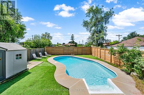 54 Tower Drive, Toronto (Wexford-Maryvale), ON - Outdoor With In Ground Pool With Backyard