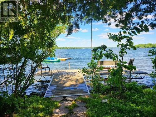 Swim dock and swim raft - 246 Mcnally'S Lane, Westport, ON - Outdoor With Body Of Water With View