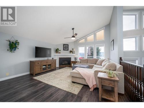 3138 Shetler Drive, West Kelowna, BC - Indoor Photo Showing Living Room With Fireplace