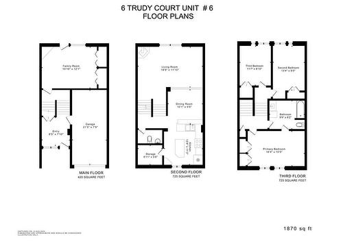 Floor plan - 6 Trudy Court|Unit #6, Dundas, ON - Other