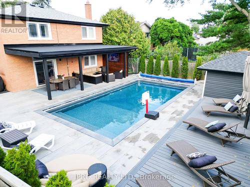 3484 Riverspray Crescent, Mississauga (Applewood), ON - Outdoor With In Ground Pool With Deck Patio Veranda