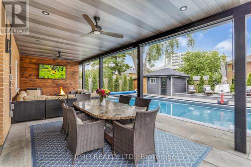 3484 Riverspray Crescent, Mississauga (Applewood), ON - Outdoor With In Ground Pool With Deck Patio Veranda With Exterior