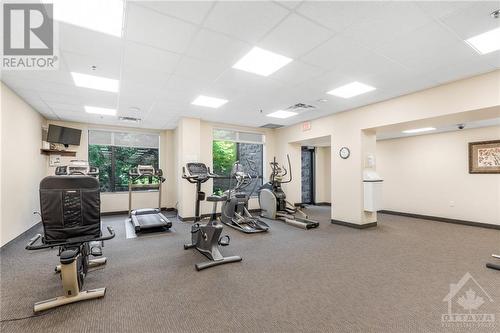 100 Inlet Private Unit#1505, Ottawa, ON - Indoor Photo Showing Gym Room