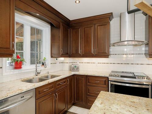 Kitchen - 3475 Rue De Lausanne, Terrebonne (Terrebonne), QC - Indoor Photo Showing Kitchen With Double Sink