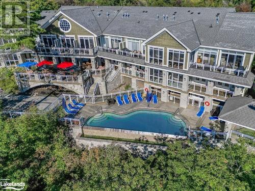 Aerial of infinity pool - 1869 Muskoka Road 118 W Unit# A103 - D1, Muskoka Lakes, ON -  Photo Showing Other Room With In Ground Pool