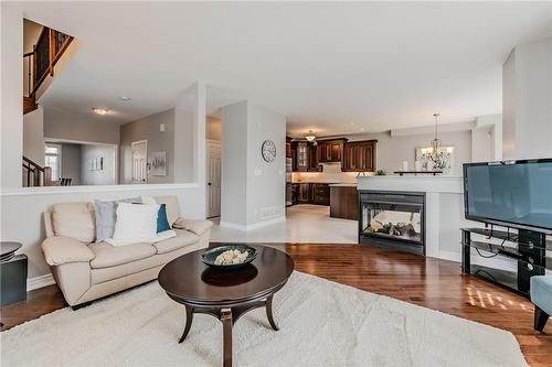 60 Springbreeze Heights, Hamilton, ON - Indoor Photo Showing Living Room With Fireplace