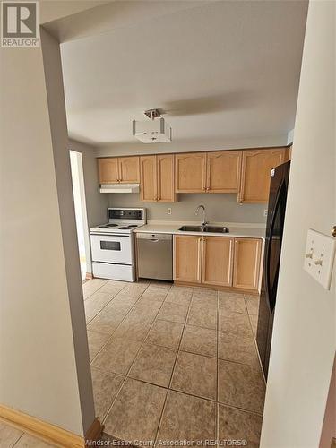 401 Grand Marais Unit# 307, Windsor, ON - Indoor Photo Showing Kitchen With Double Sink