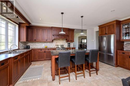 293138 8Th Line, Amaranth, ON - Indoor Photo Showing Kitchen With Double Sink