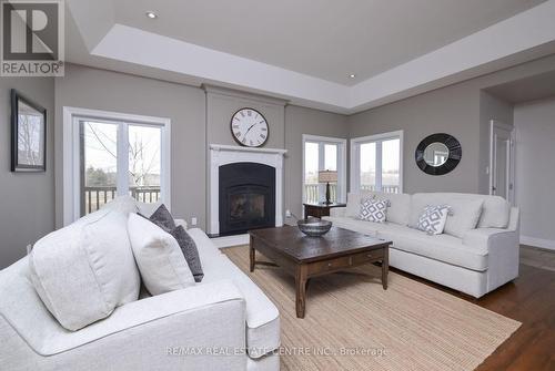 293138 8Th Line, Amaranth, ON - Indoor Photo Showing Living Room With Fireplace