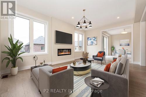 78 Bearberry Road, Springwater (Midhurst), ON - Indoor Photo Showing Living Room With Fireplace