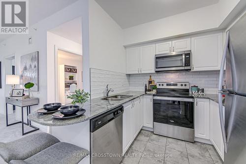 208 - 54 Koda Street, Barrie, ON - Indoor Photo Showing Kitchen With Stainless Steel Kitchen With Double Sink With Upgraded Kitchen